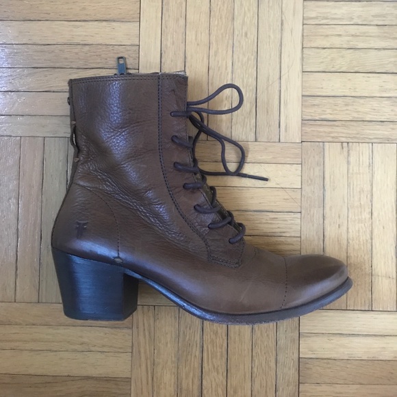 frye lace up ankle boots